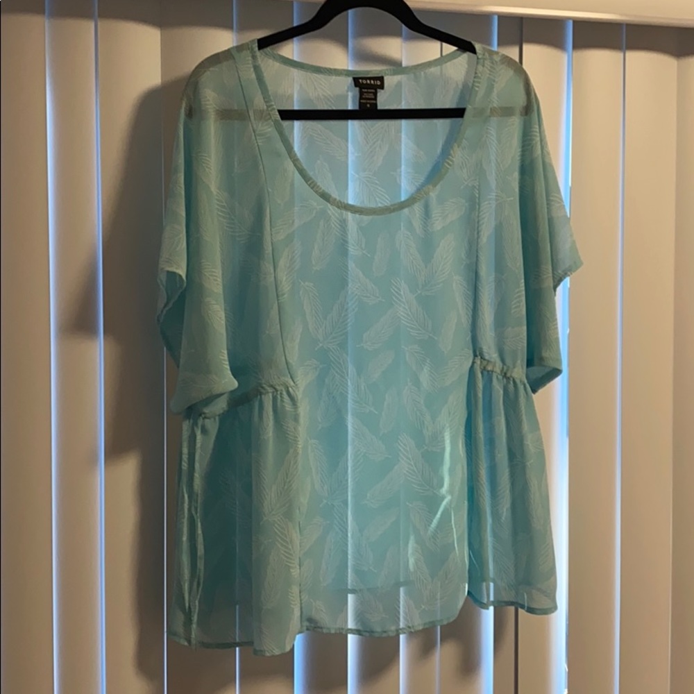 Torrid Sheer blouse
